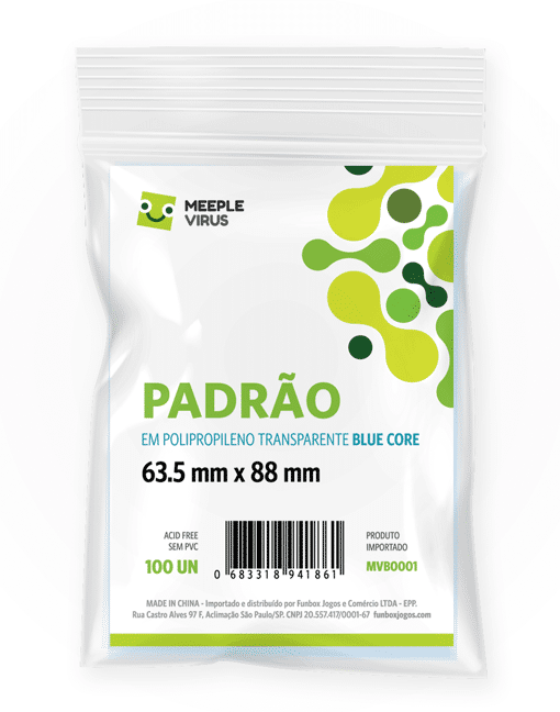 Sleeves Padrão Blue Core